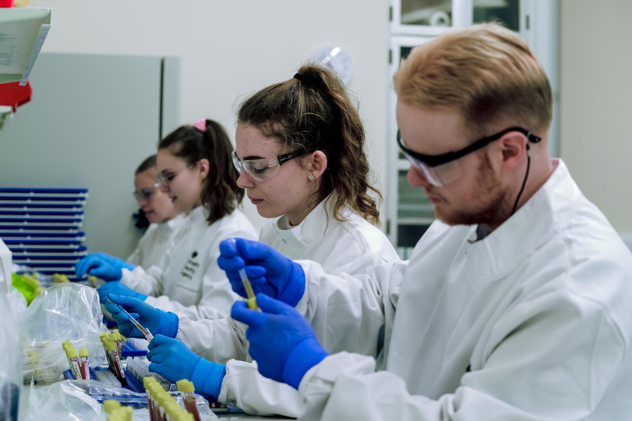 Scientists working in a lab.